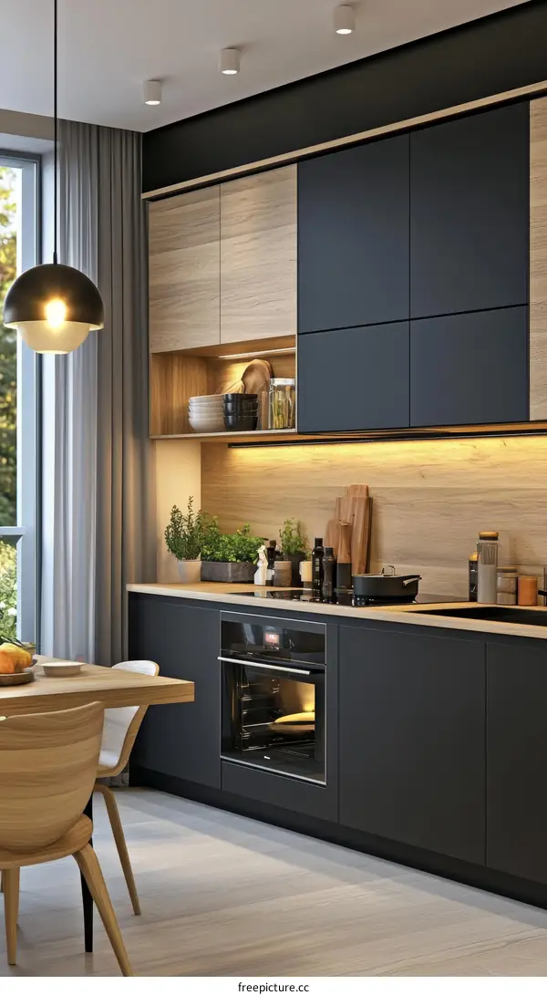 Modern Kitchen Interior Design Illustration