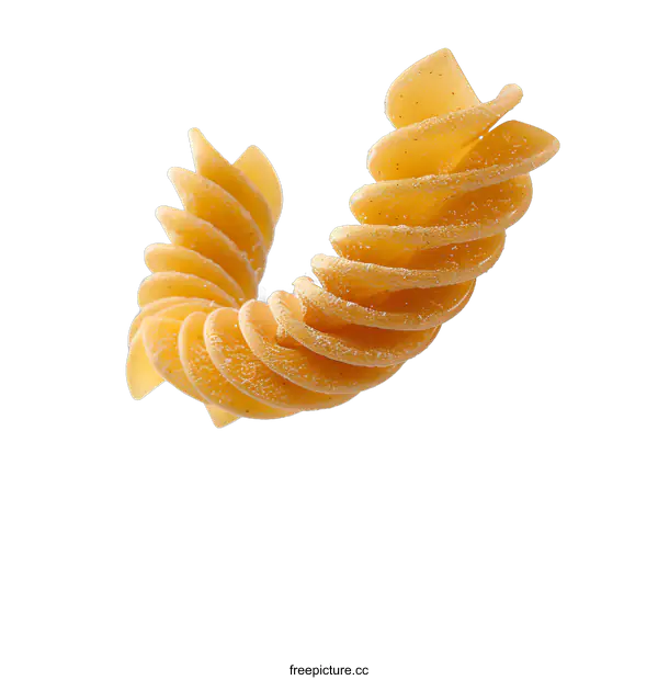 [Transparent Background PNG]pasta fusilli isolated on white background