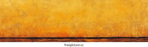 Warm Golden Wall Abstract Painting