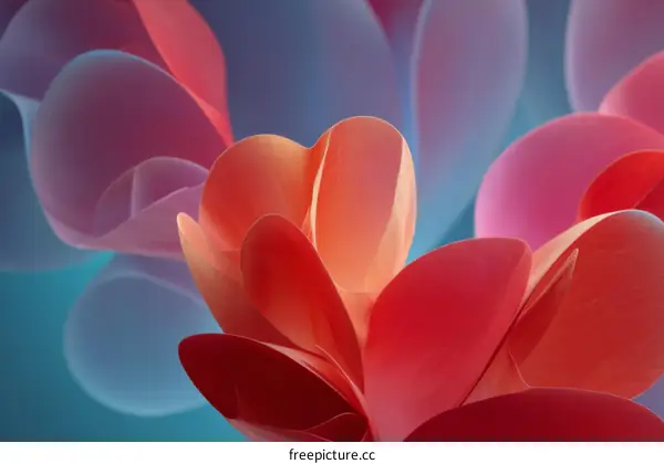 Abstract Colorful Floral Design