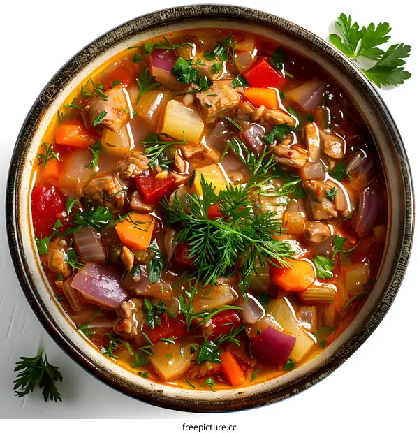 Hearty Vegetable and Meat Soup