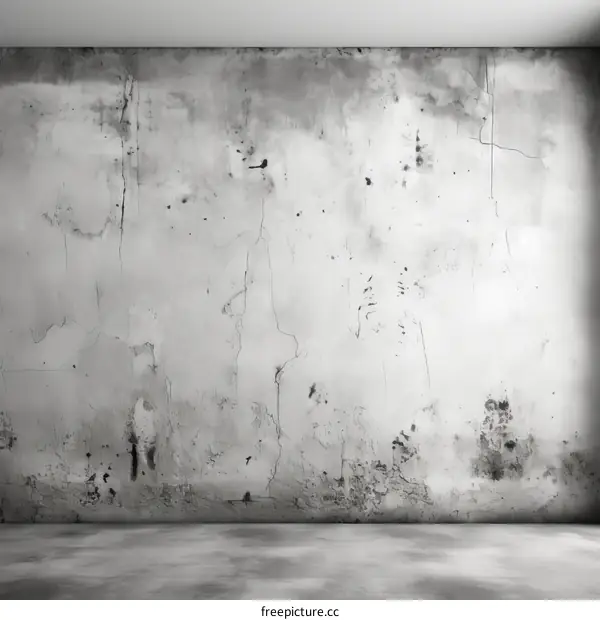 old weathered whitewashed wall texture background