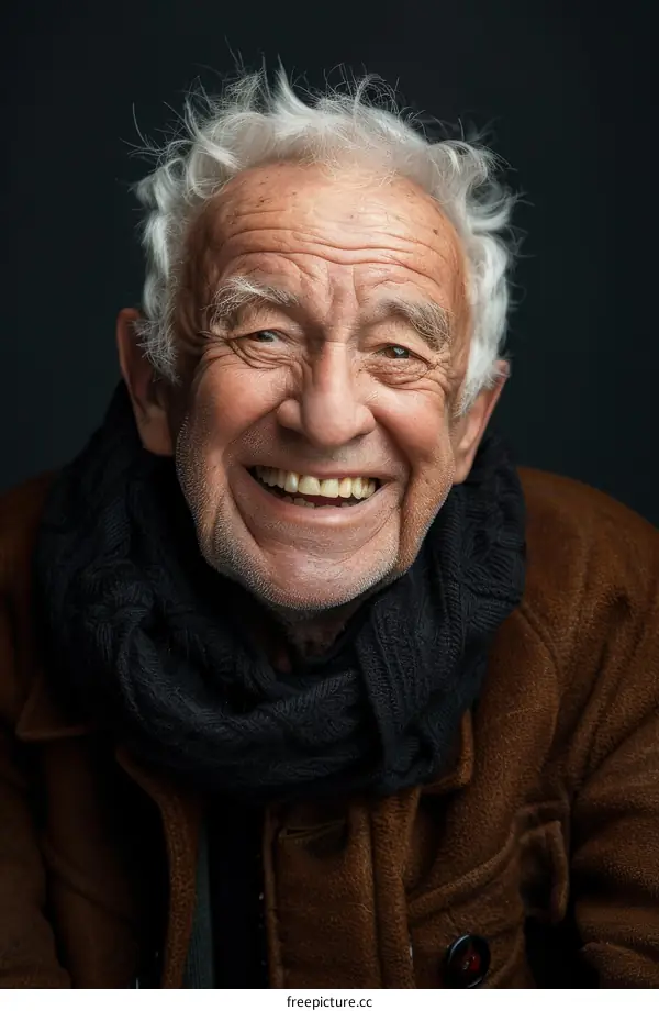 Portrait of a Smiling Senior Caucasian Man