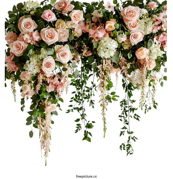 [Transparent Background PNG]Beautiful Floral Hanging Decoration