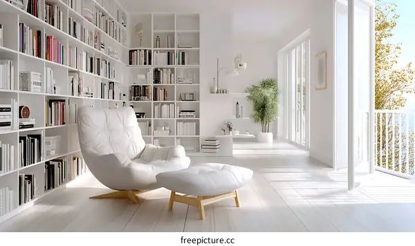 Modern Minimalist Reading Nook Design