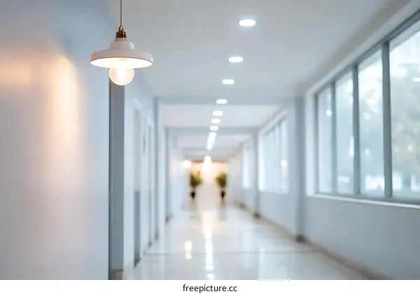 Modern Corridor with Soft Lighting