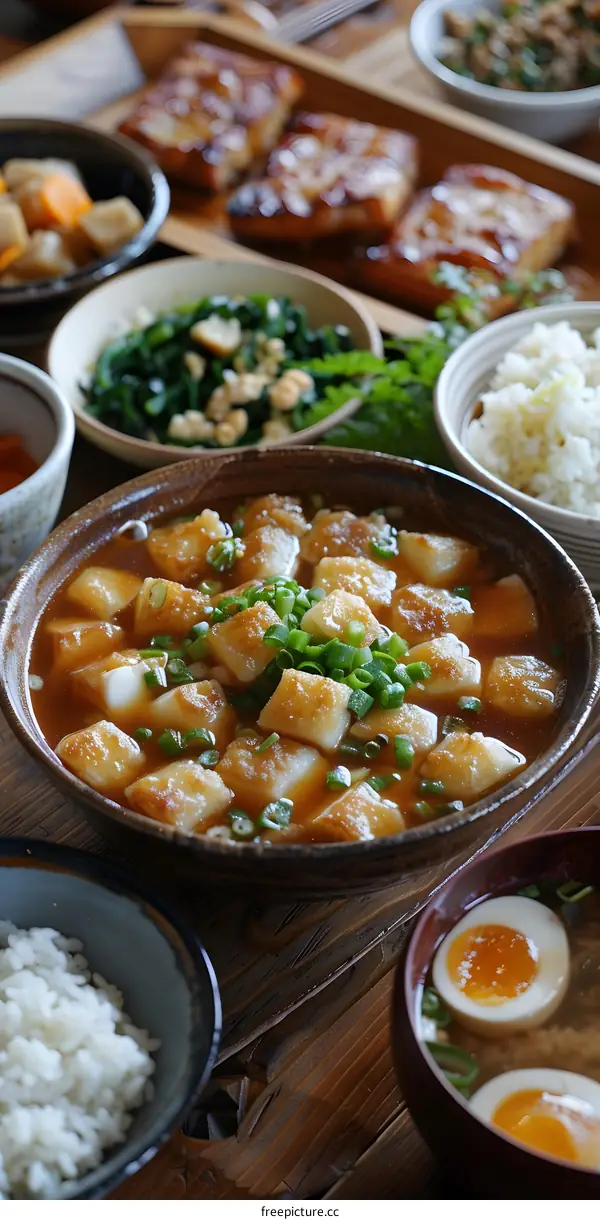 Japanese Home Cooking Dinner Table