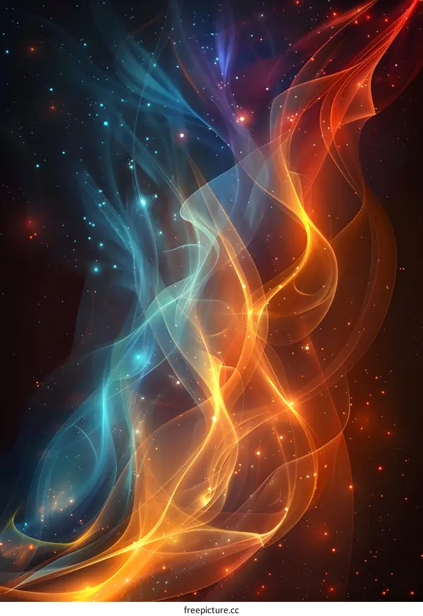 Abstract colorful plasma background