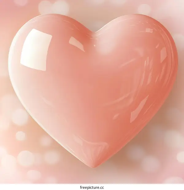 Heart Shape Illustration with Soft Colors
