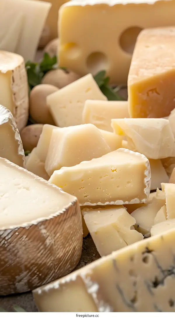 Assortment of Different Types of Cheese