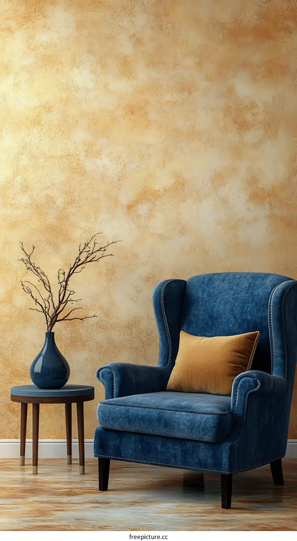 Elegant Interior Design with Vintage Chair