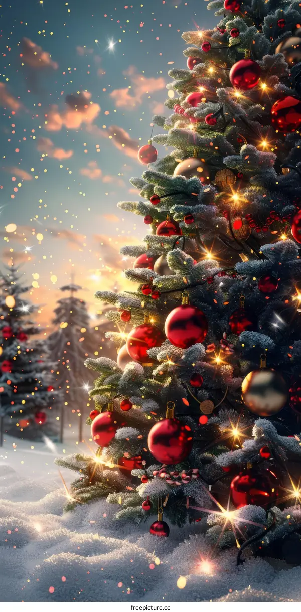 Snowy Forest Christmas Tree