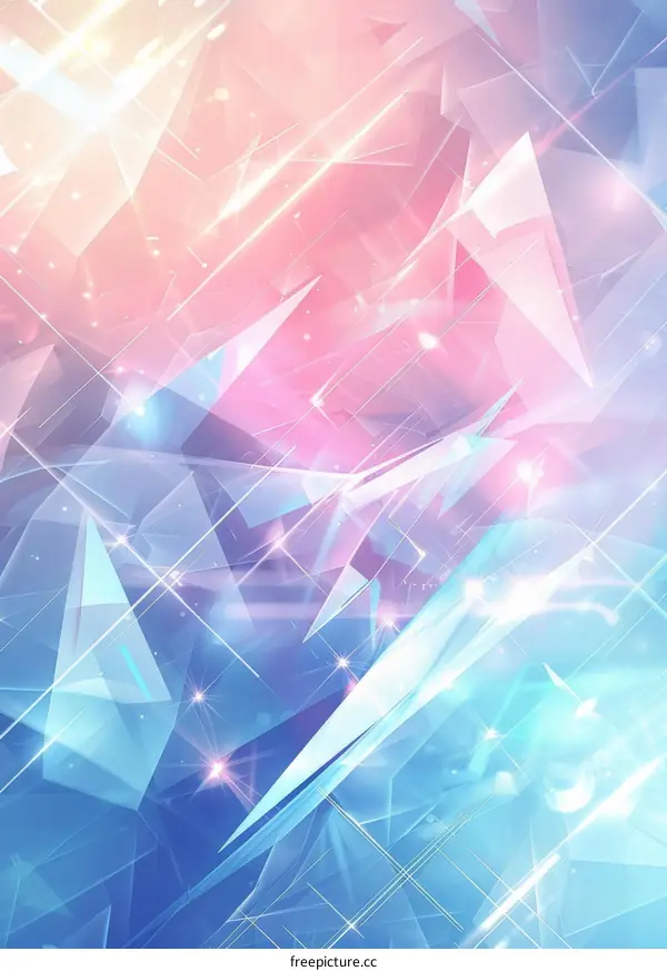 3D Geometric Design with Colorful Glass-Like Faceted Surfaces