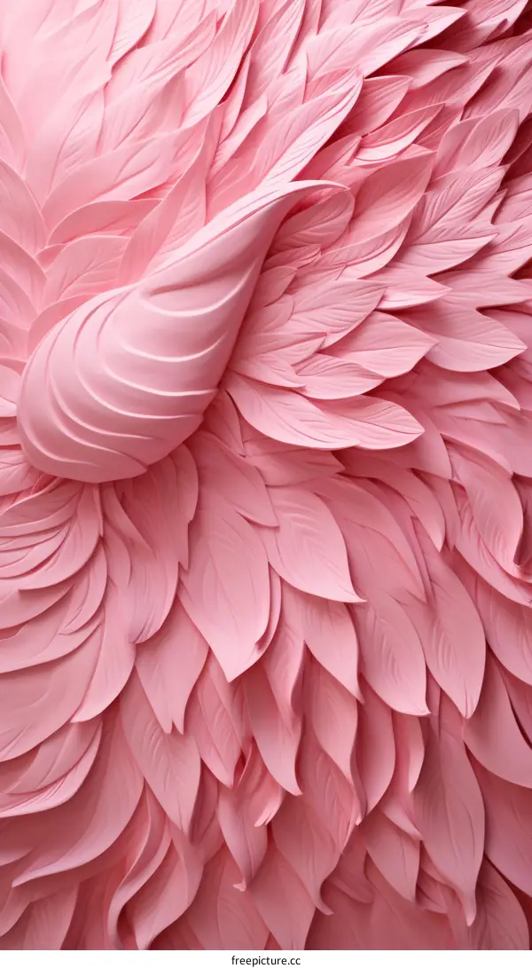 Pink Flamingo Sculpture Close Up