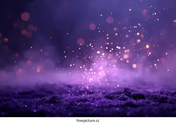 Sparkling Purple Background with Bokeh