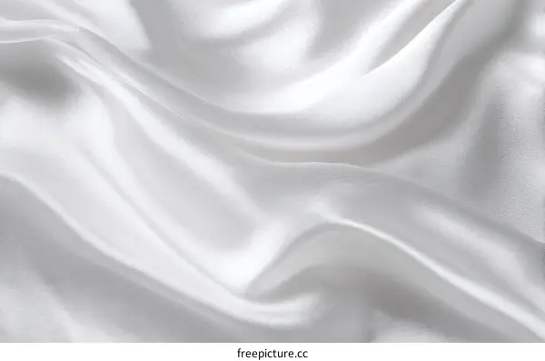 Elegant White Silk Fabric Texture