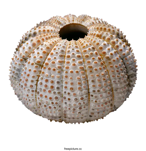 [Transparent Background PNG]Close Up of a Sea Urchin Shell