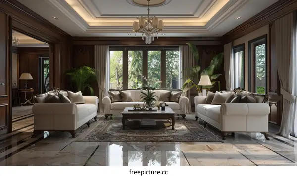 Elegant Luxury Living Room Interior Design