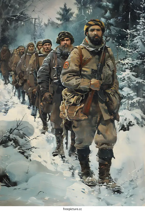 Red Army soldiers on the Long March