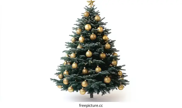 Golden Christmas Tree Decoration