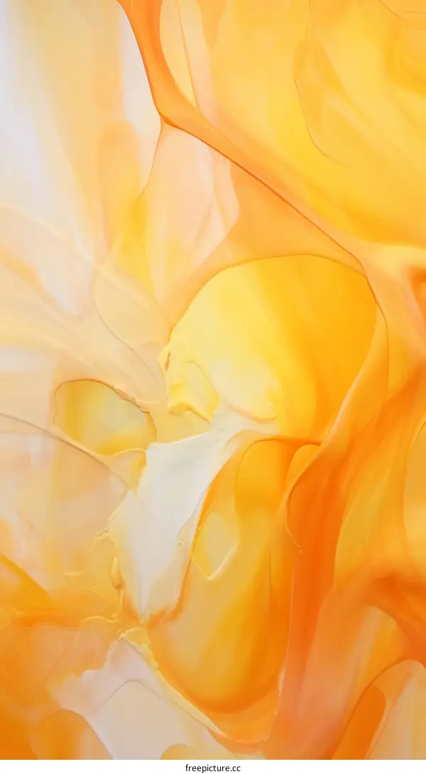 Orange Abstract Painting