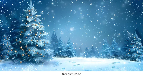 Christmas Snow Scene