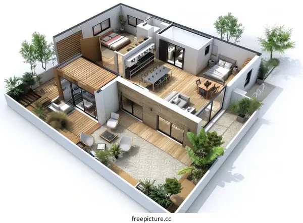 Modern and Stylish Apartment with Complete Amenities and Decor