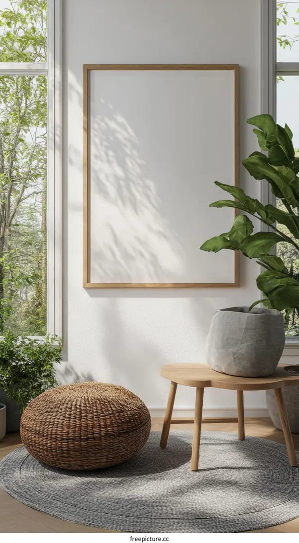 Modern Minimalist Interior Design Mockup