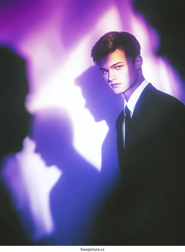 Stylish Teenager in Trendy Outfit Studio Shot