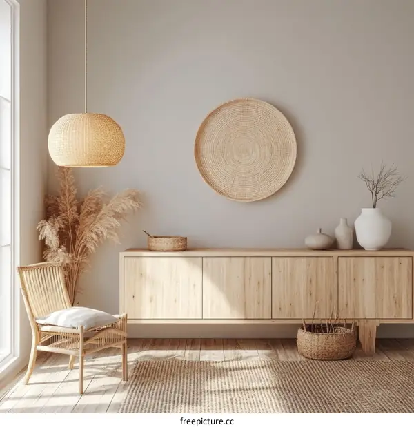 Modern Boho Living Room Interior Design