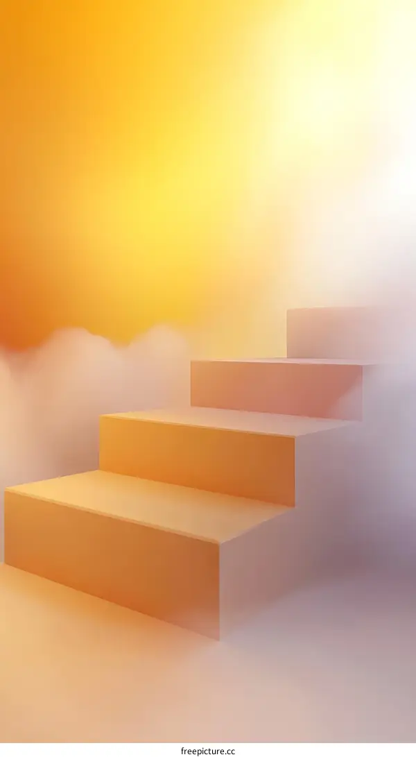 Abstract Minimalist Steps Display