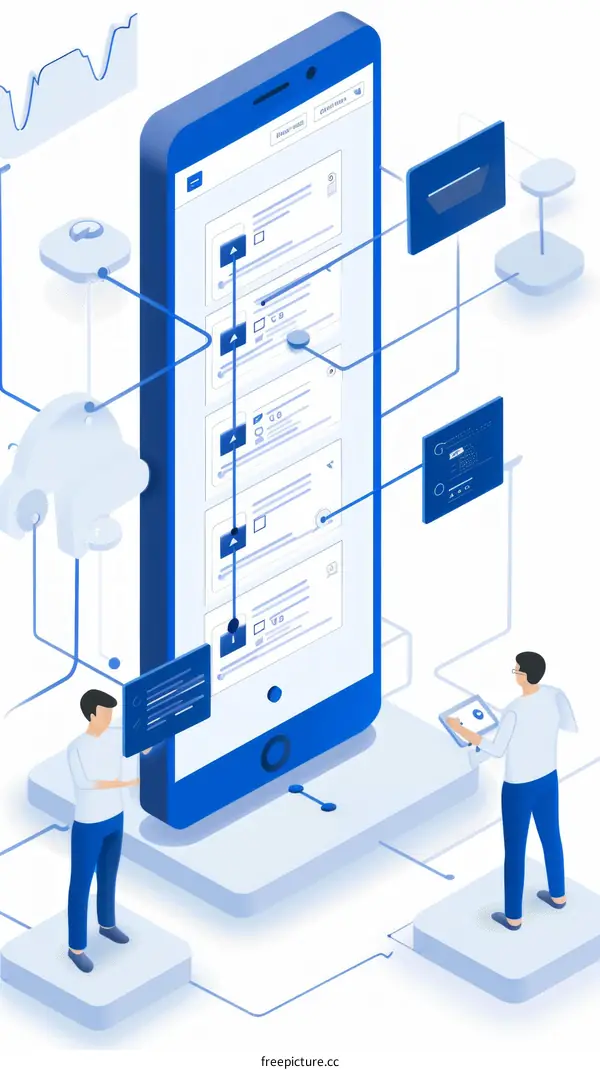 Engineers Developing a Mobile App
