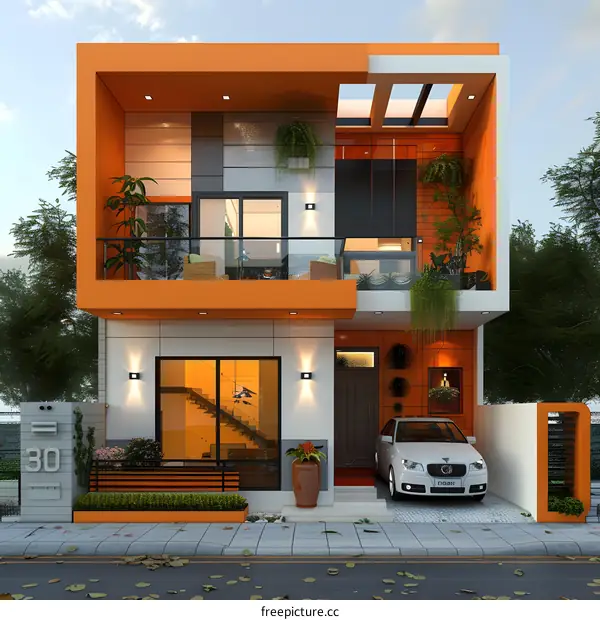 Modern minimalist villa