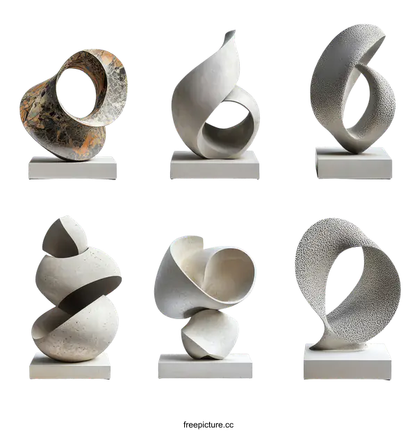 [Transparent Background PNG]Abstract Stone Sculptures Collection