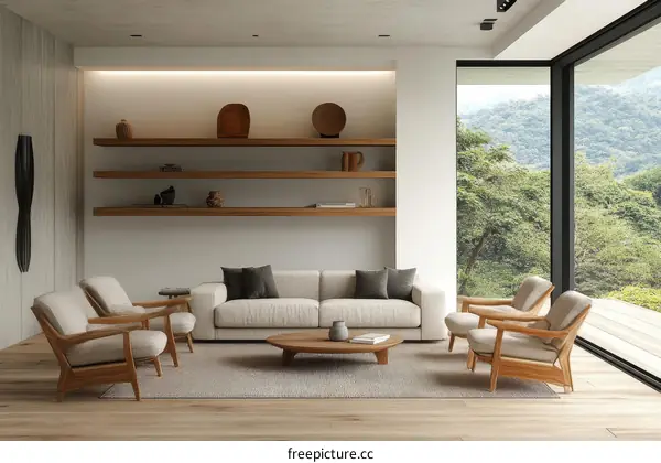 Modern Minimalist Living Room Interior Design