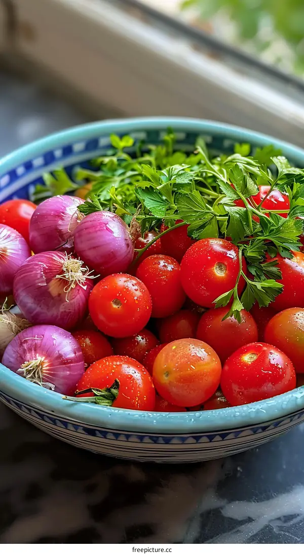 Fresh vegetables in a bowl