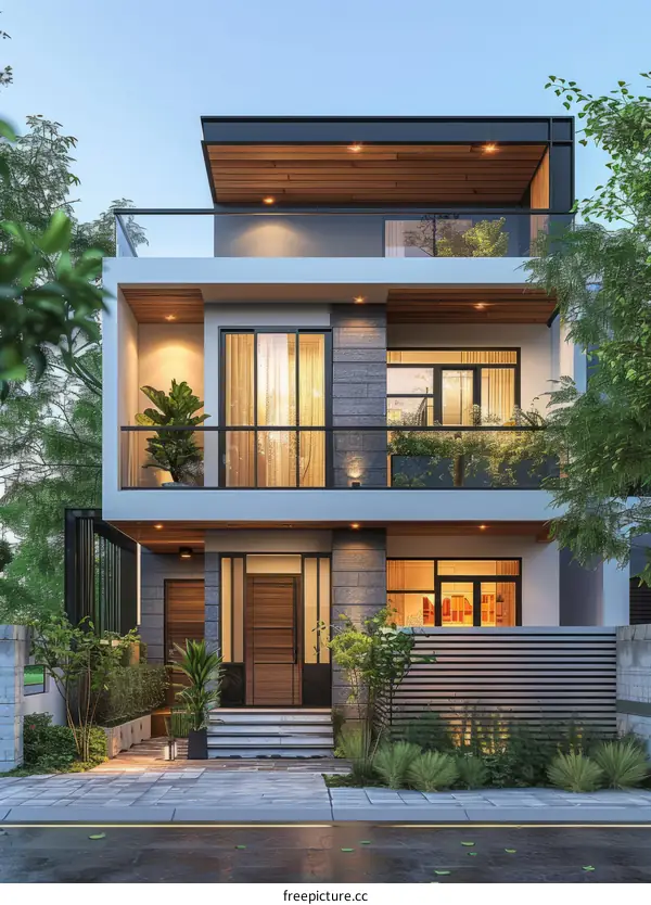 A Small Family's Modern House