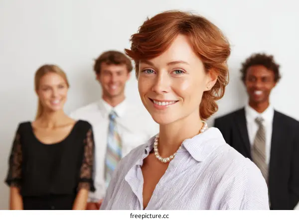 Business Professionals in Formal Attire