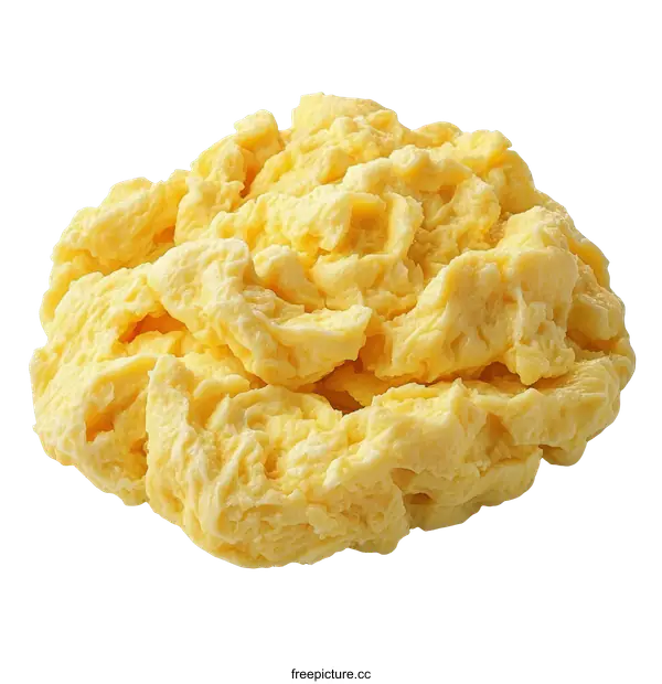 [Transparent Background PNG]Scrambled Eggs Close Up