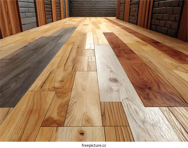 Different Wood Flooring Sample Display