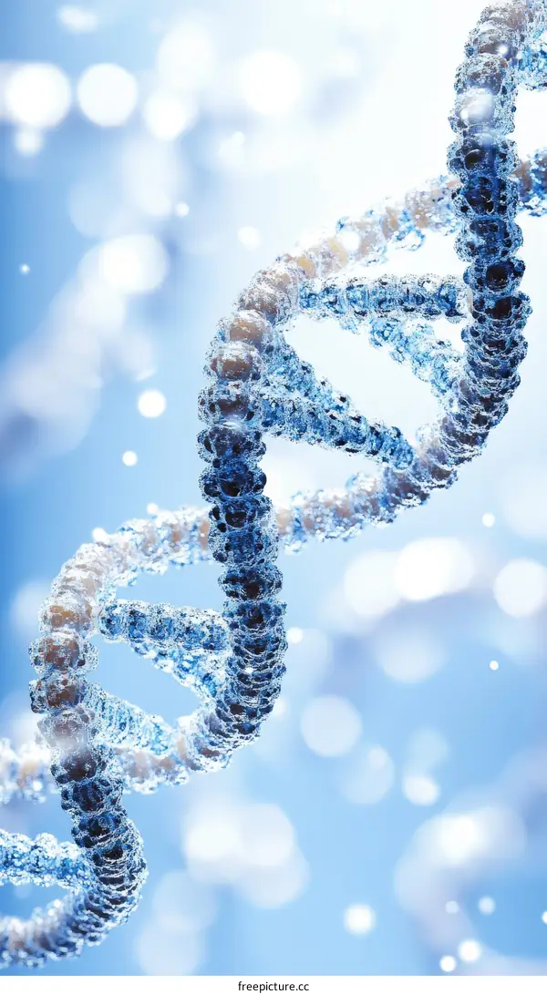 Beautiful DNA Structure Illustration