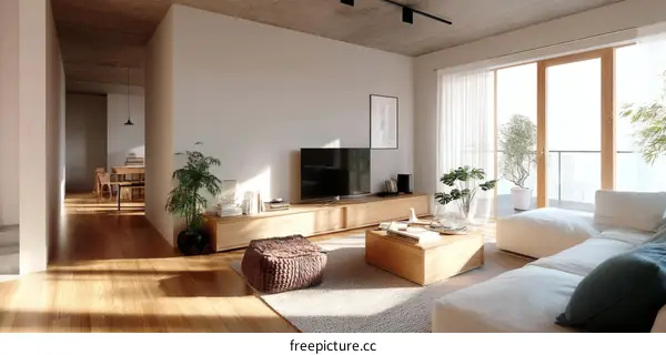 Modern Scandinavian Living Room Interior Design