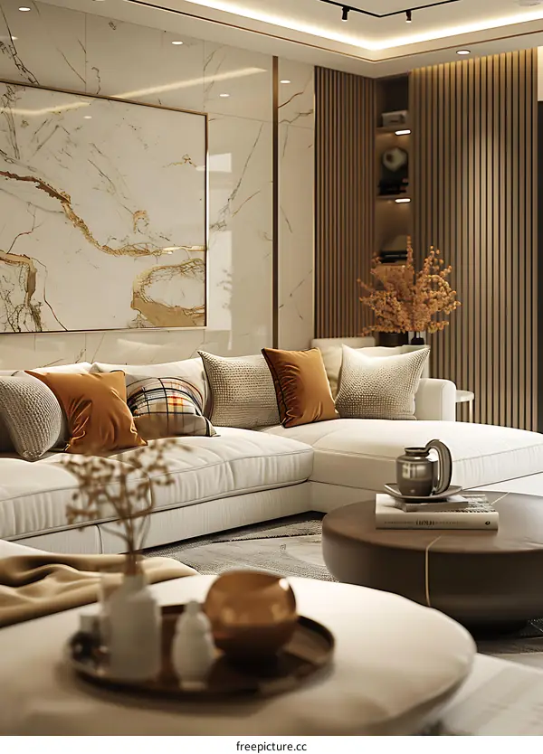 Modern minimalist living room