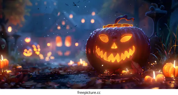 Halloween Pumpkin Jack-o-lantern