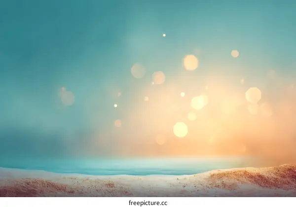 Coastal Sunset Blurred Background Image