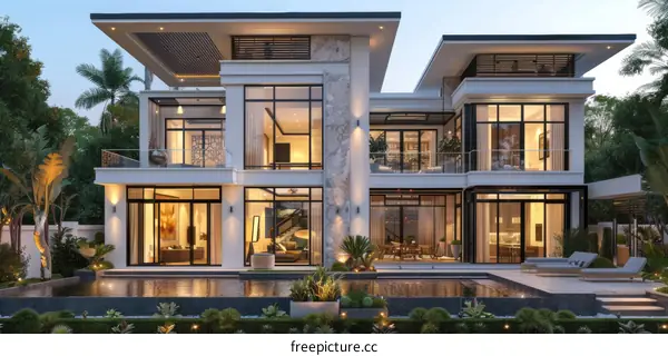 Modern Mansion Exterior Design