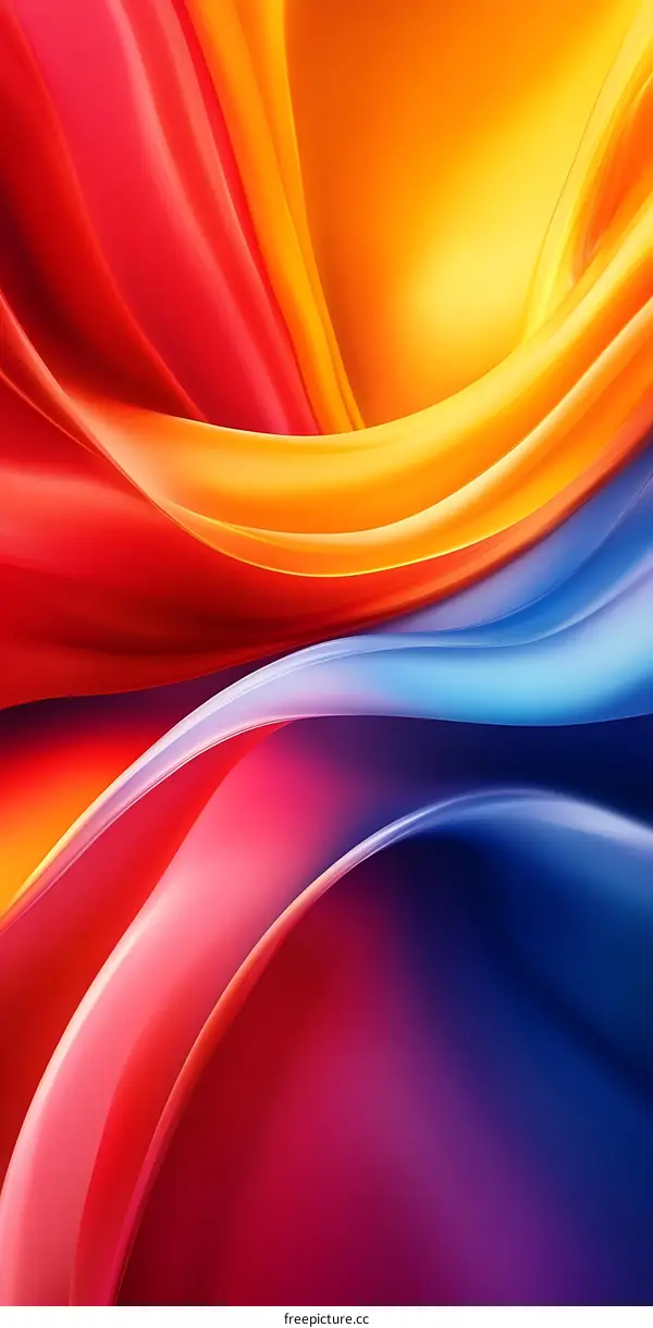 Abstract Colorful Swirls Background
