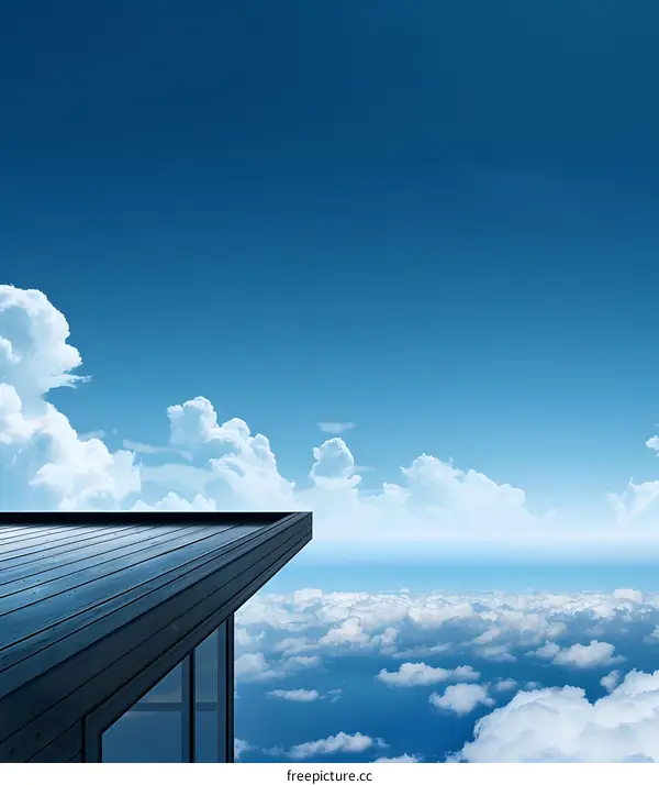 Rooftop View of Clouds