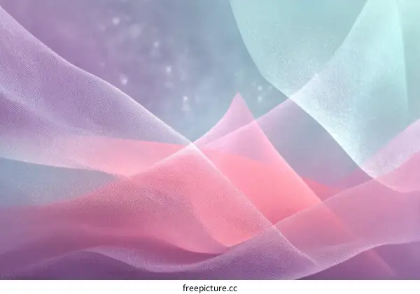 Pastel Colored Sheer Fabric Texture