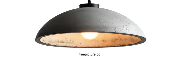 [Transparent Background PNG]Modern Concrete Pendant Light Fixture
